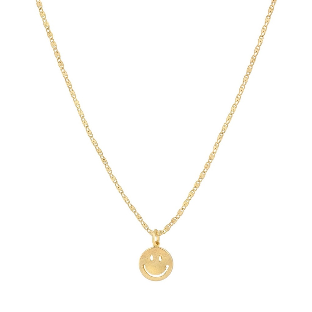 Electric picks smiley necklace